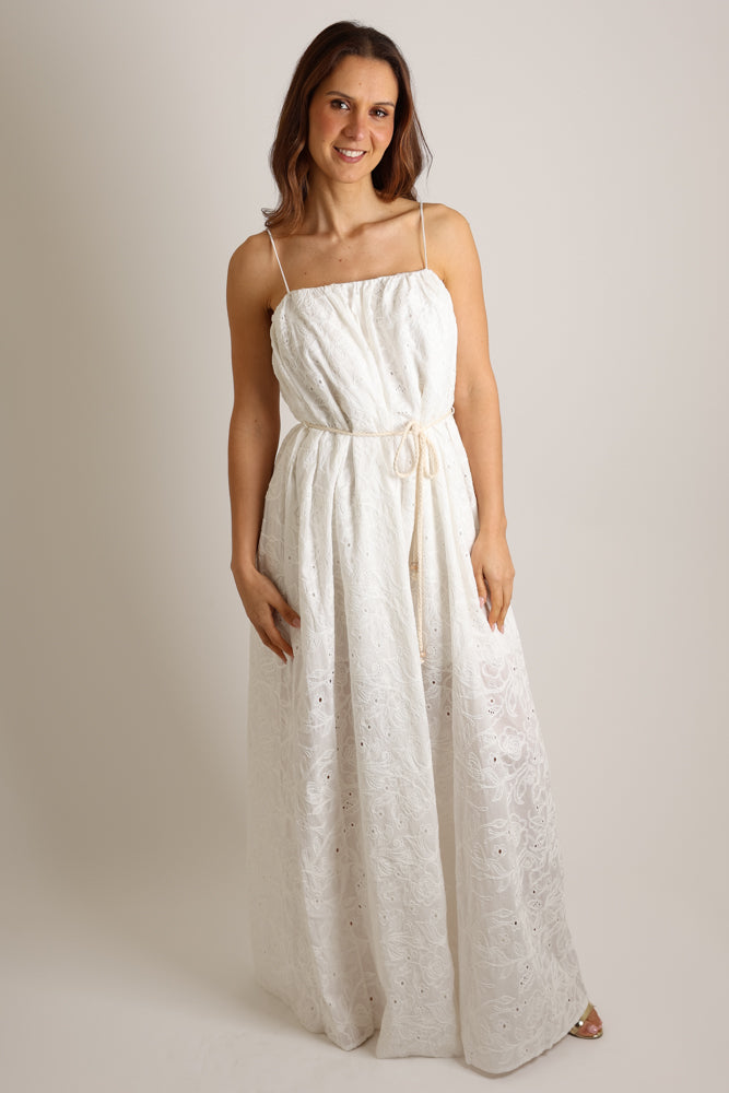 VESTIDO LONGO BORDADO COLCCI