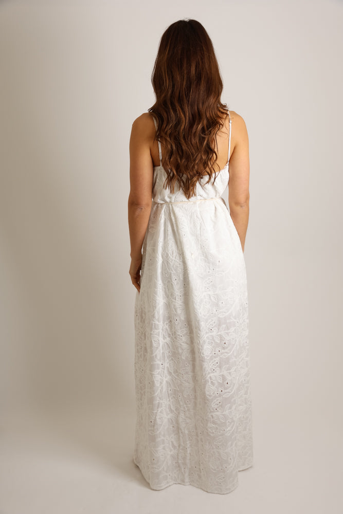 VESTIDO LONGO BORDADO COLCCI